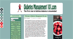 Desktop Screenshot of diabetesmanagement101.com